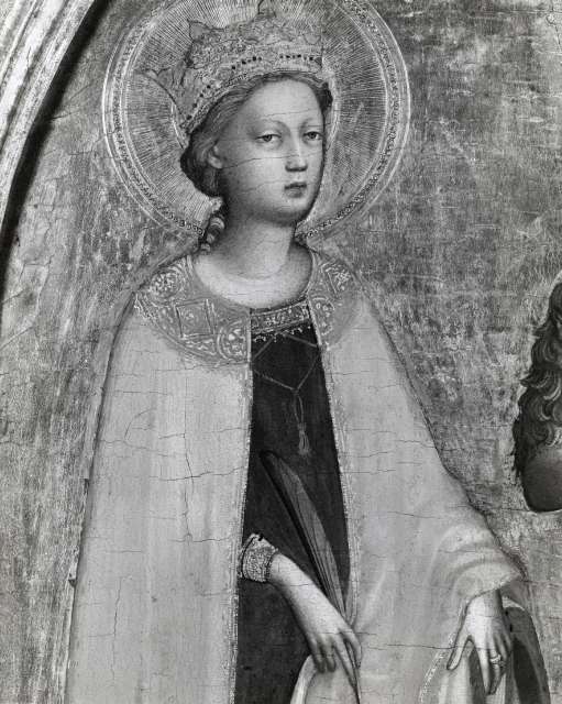 Anonimo — Fra Angelico. St. Catherine (detail) — particolare